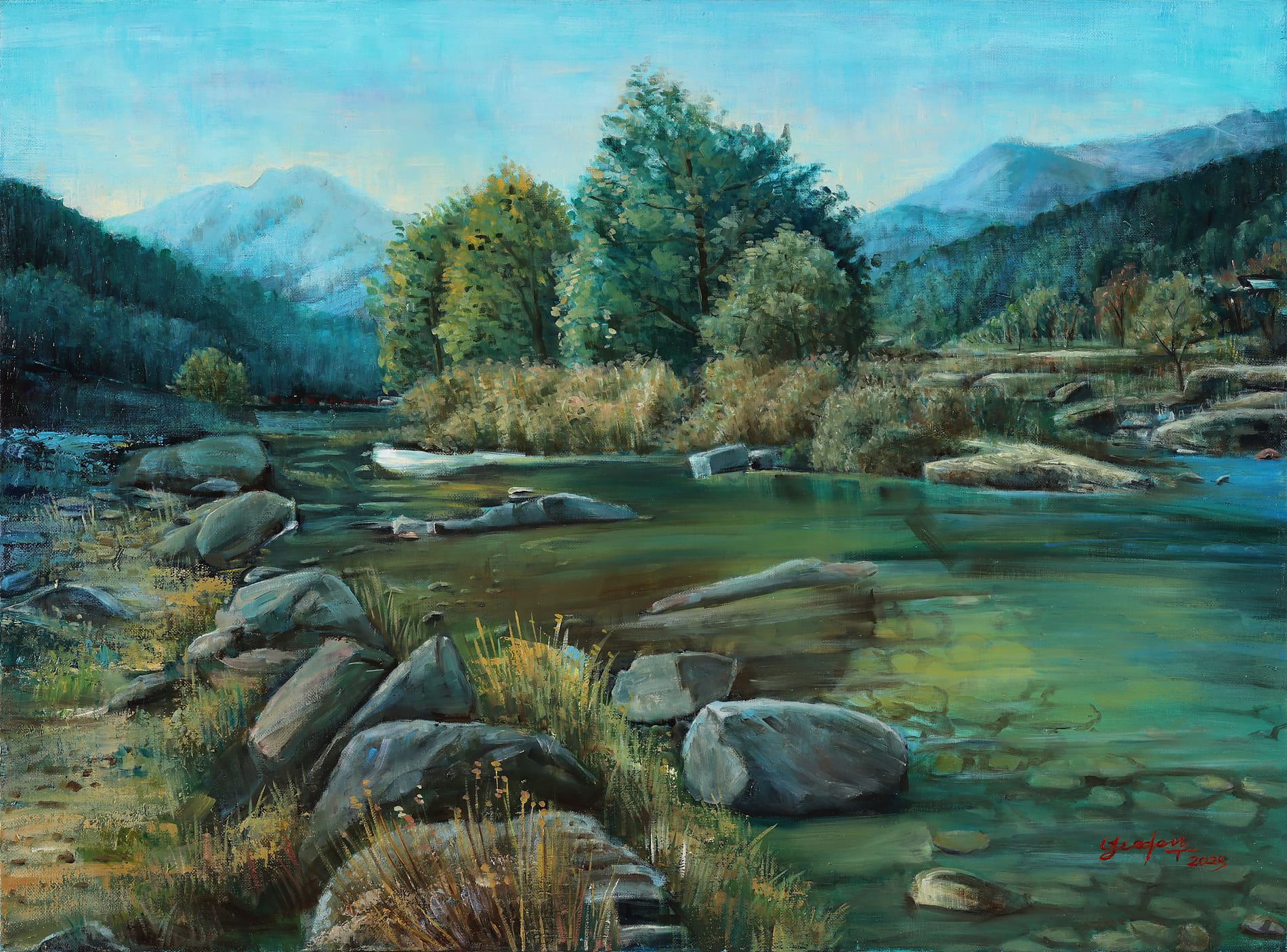 곽용자 - 가평 전등사 가는 길