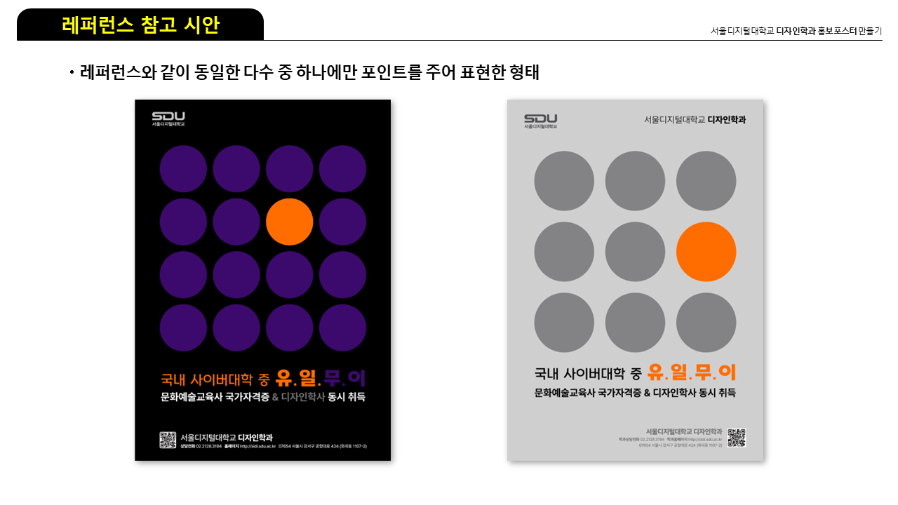 서울디지털대학교 디자인학과 작품/학업현황 | 랜선우수과제전