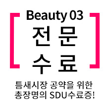 틈새시장 공약을 위한 총장명의 SDU수료증!